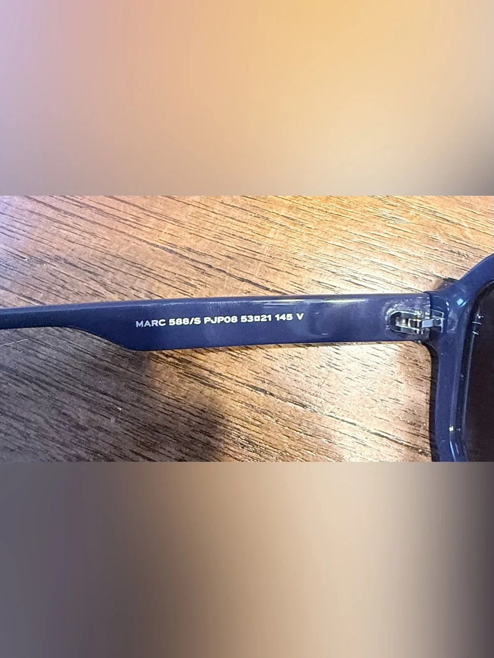 Marc Jacobs Men’s Blue  Frame Sunglasses with Gradient Smoke Lenses